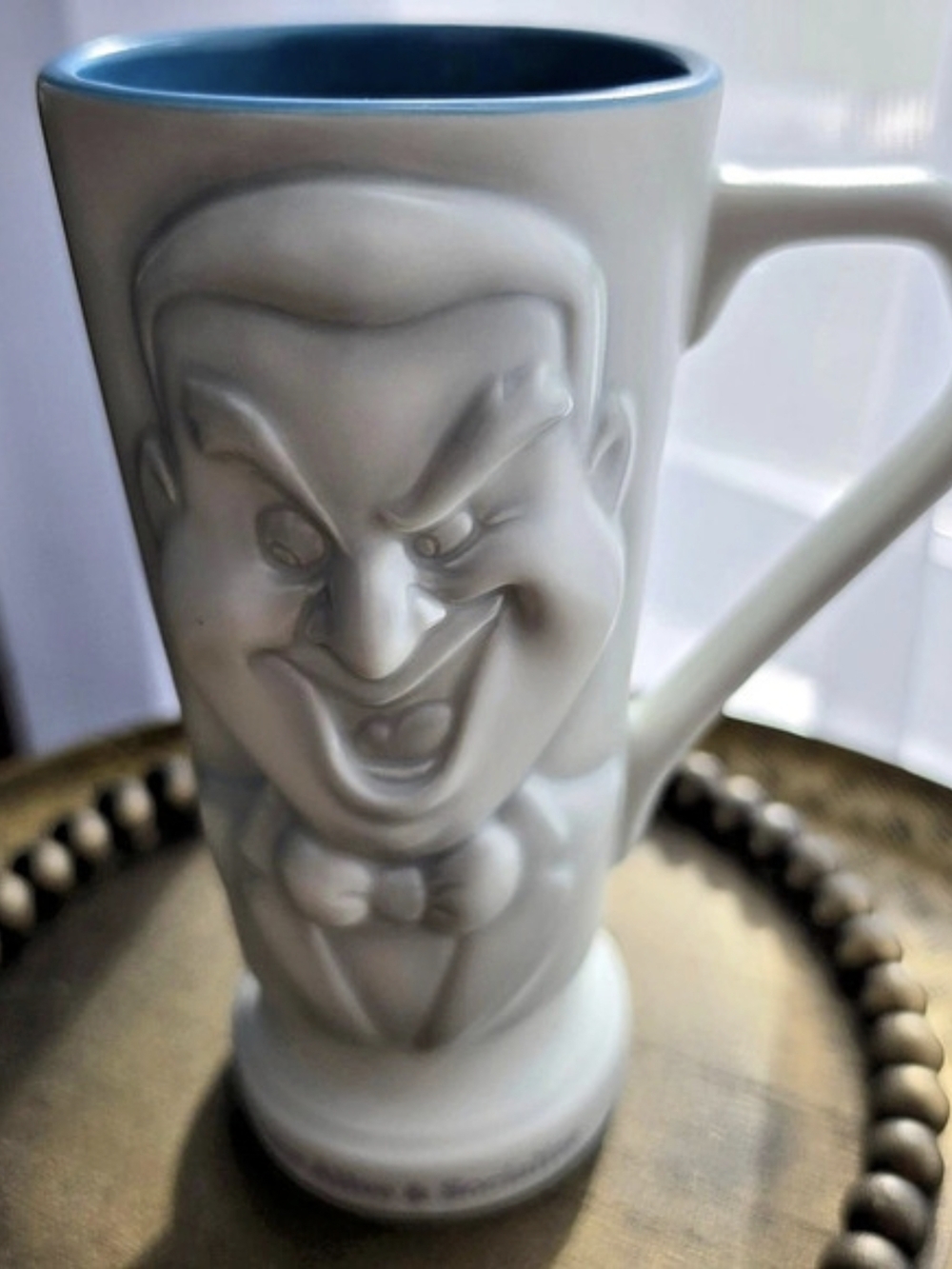 Hallmark Disney The Haunted Mansion Grinning Ghost Tall Sculpted Mug Grinning